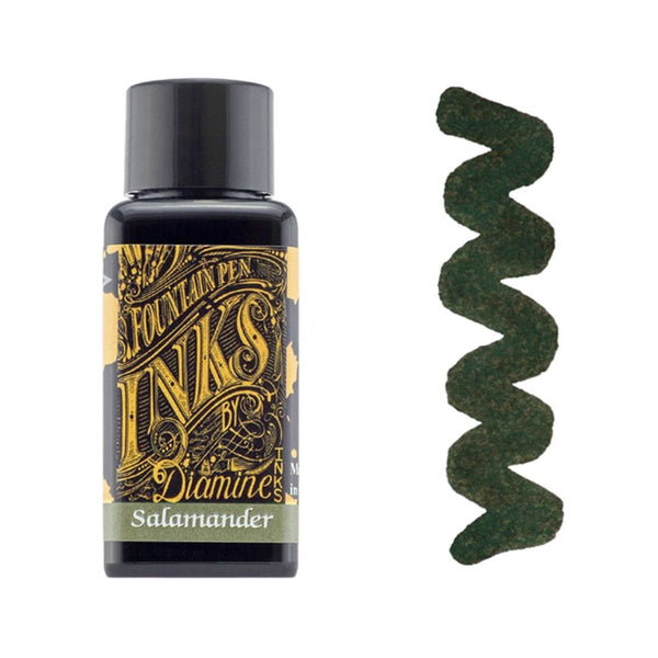 Greens Diamine Fountain Pen Inks 30ml-Fountain Pen Inks-Diamine-Salamander