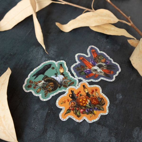 Samhain Glitter Vinyl Stickers-Stickers-Under the Rowan Trees-
