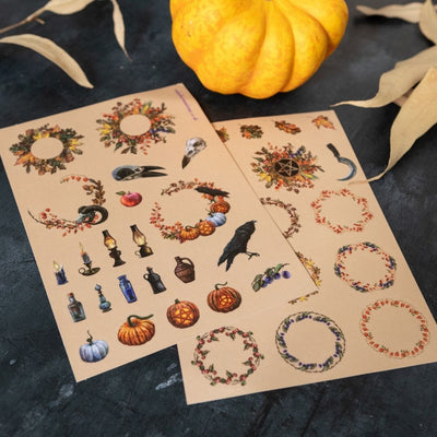 Samhain Sticker Sheets-Stickers-Under the Rowan Trees-Wreaths