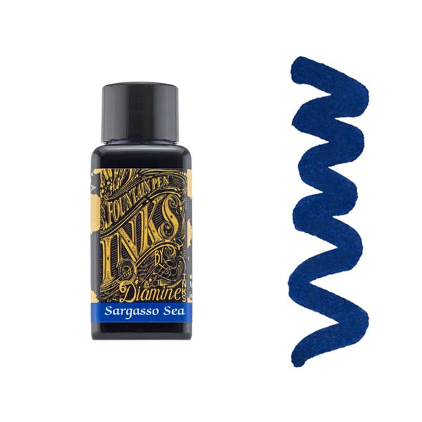 Blues Diamine Fountain Pen Inks 30ml-Fountain Pen Inks-Diamine-Sargasso Sea