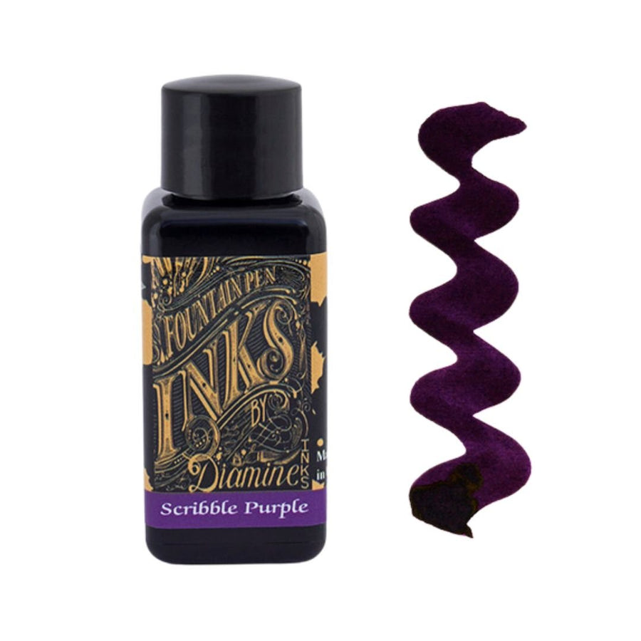 Scribble Purple Diamine Fountain Pen Ink 30ml - Diamine - Under the Rowan Trees