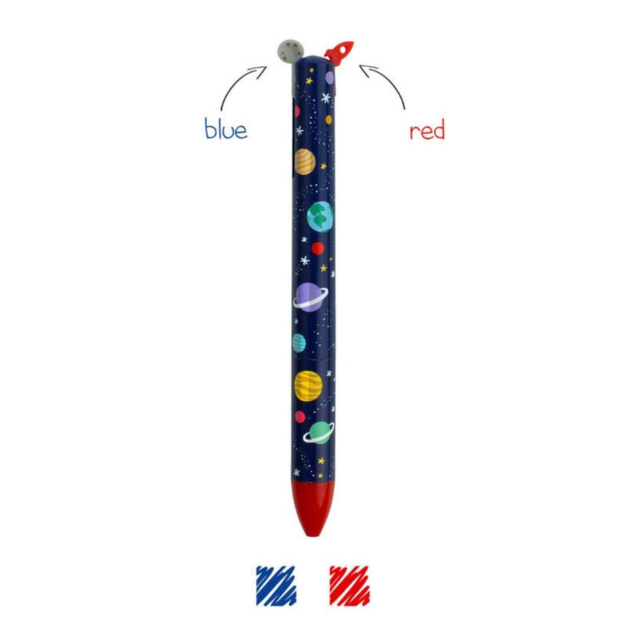 Space Click & Clack Two Colour Ballpoint Pen - Legami - Pens - Under the Rowan Trees