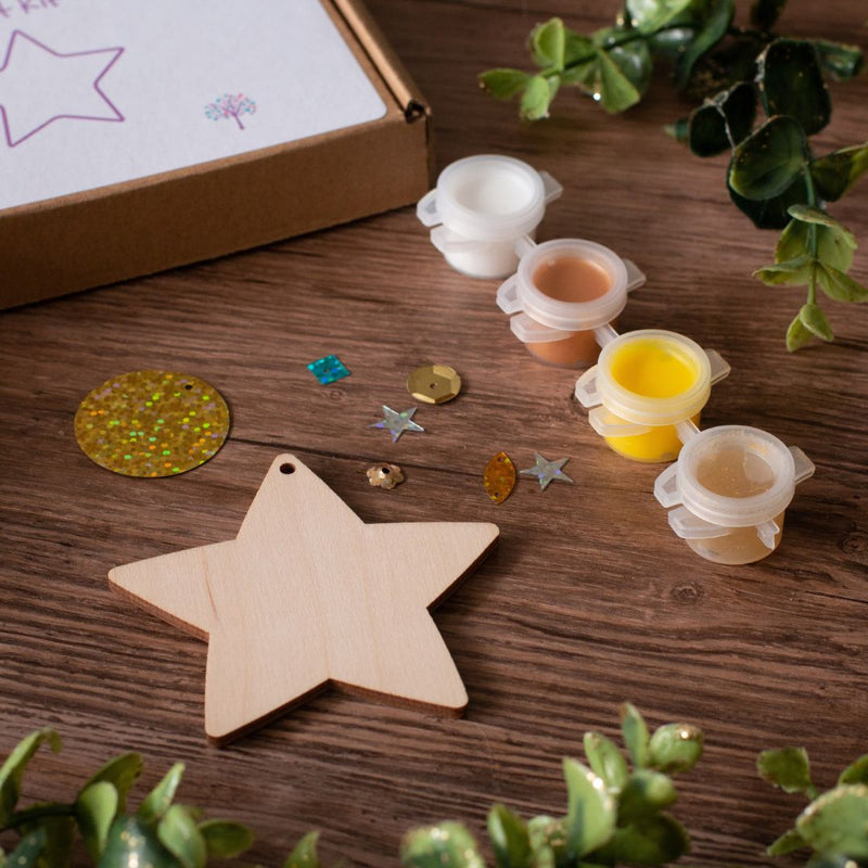Star Christmas Decoration Craft Kit-Craft Kits-Under the Rowan Trees-