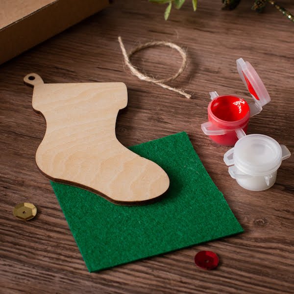 Stocking Craft Kit - Christmas Tree Decoration-Craft Kits-Under the Rowan Trees-