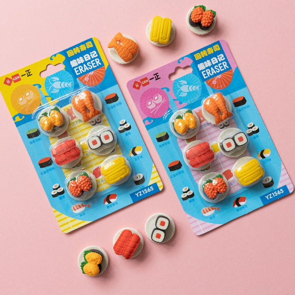 Sushi Eraser Set-Erasers-Under the Rowan Trees-