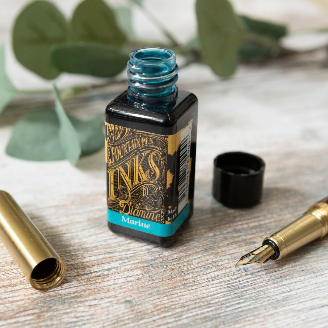 Teal Diamine Fountain Pen Ink 30ml - Diamine - Under the Rowan Trees