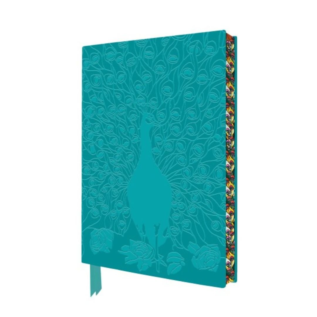 Tiffany Peacock A5 Lined Notebook - Flame Tree - Notebooks - Under the Rowan Trees