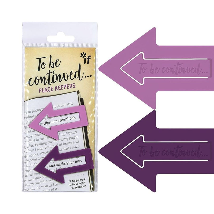 To Be Continued... Place Keepers Purple - Bookaroo - Bookmarks - Under the Rowan Trees