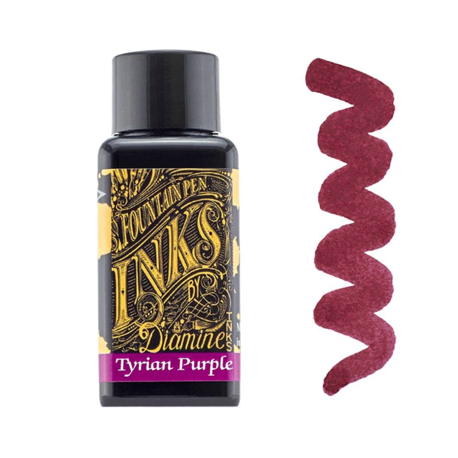 Tyrian Purple Diamine Fountain Pen Ink 30ml - Diamine - Under the Rowan Trees