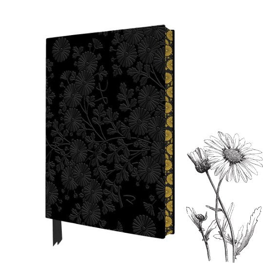 Uematsu Hobi: Chrysanthemums Lined Notebook A5 - Flame Tree - Notebooks - Under the Rowan Trees