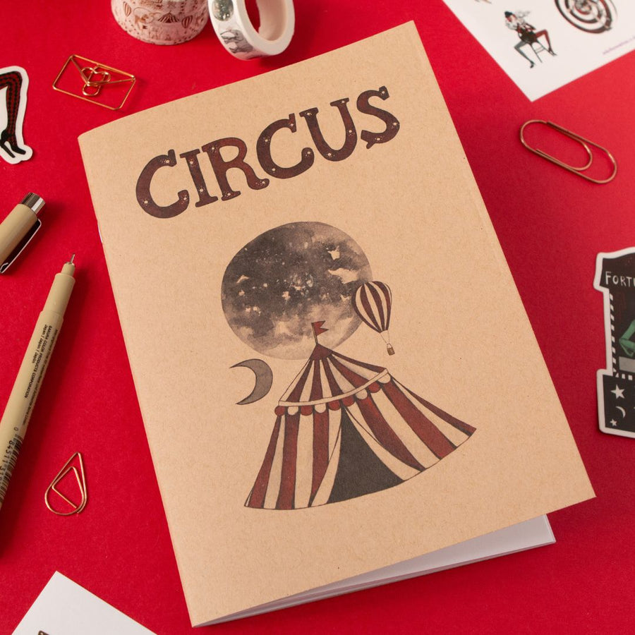 Vintage Circus Notebook - Under the Rowan Trees - Under the Rowan Trees