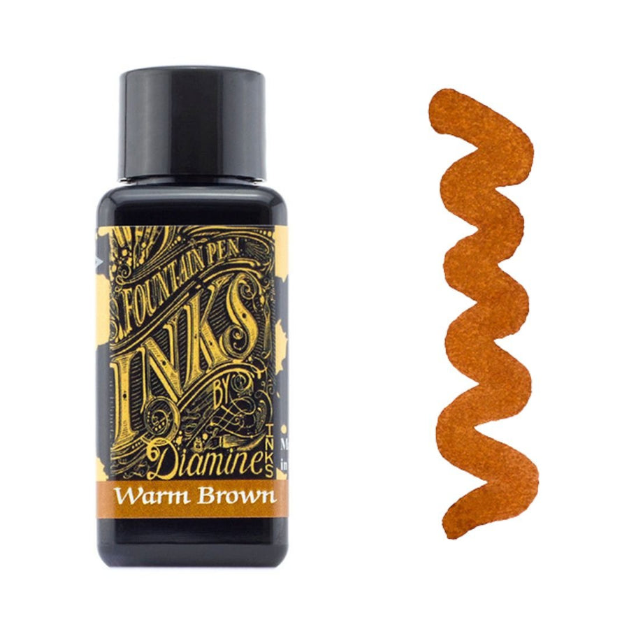 Warm Brown Diamine Fountain Pen Ink 30ml - Diamine - Under the Rowan Trees