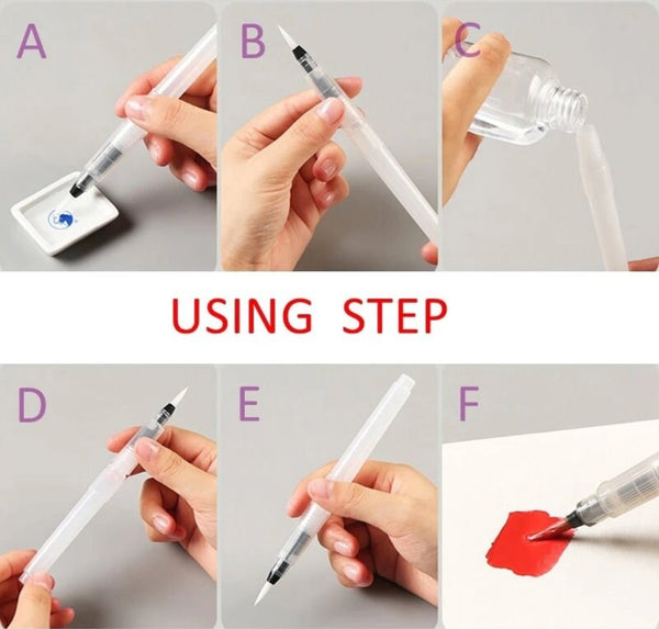 Water Brush Pen for Lettering or Watercolours-Pens-Under the Rowan Trees-