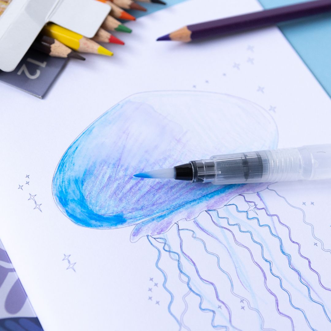 Watercolor Tutorial Ink Pen For Watercolor 12 Watercolor Markers