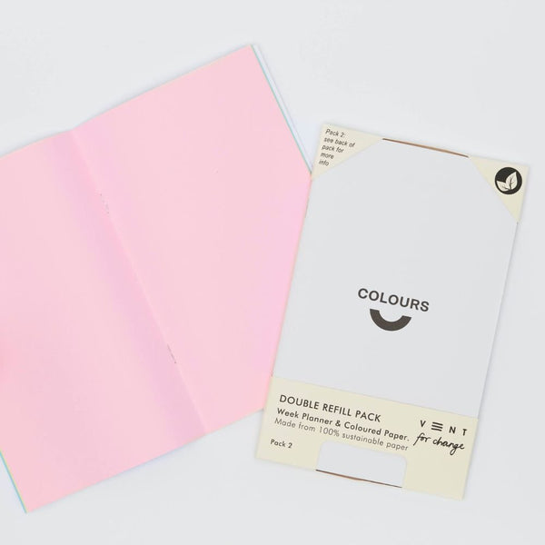 Weekly Planner Double Journal Refill Pack - Colours-Journal Refills-Vent for Change-