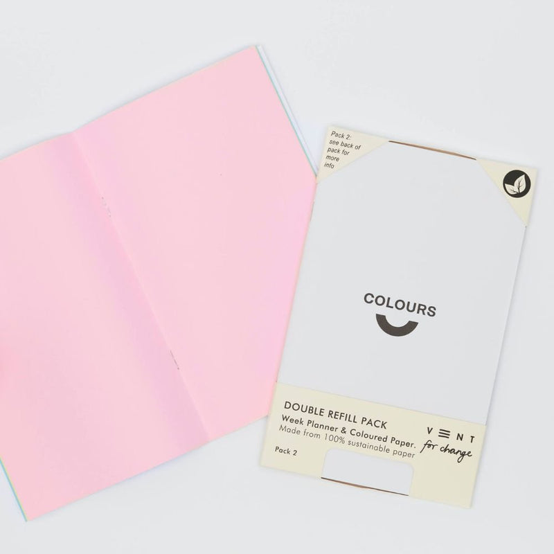 Weekly Planner Double Journal Refill Pack - Colours-Journal Refills-Vent for Change-
