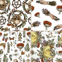 Wicca Scrapbook Papers Digital Download - Under the Rowan Trees - Under the Rowan Trees