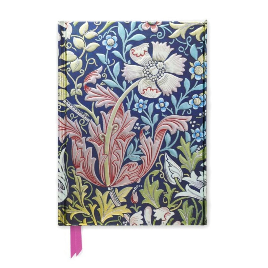 William Morris Compton A5 Lined Journal - Flame Tree - Notebooks - Under the Rowan Trees