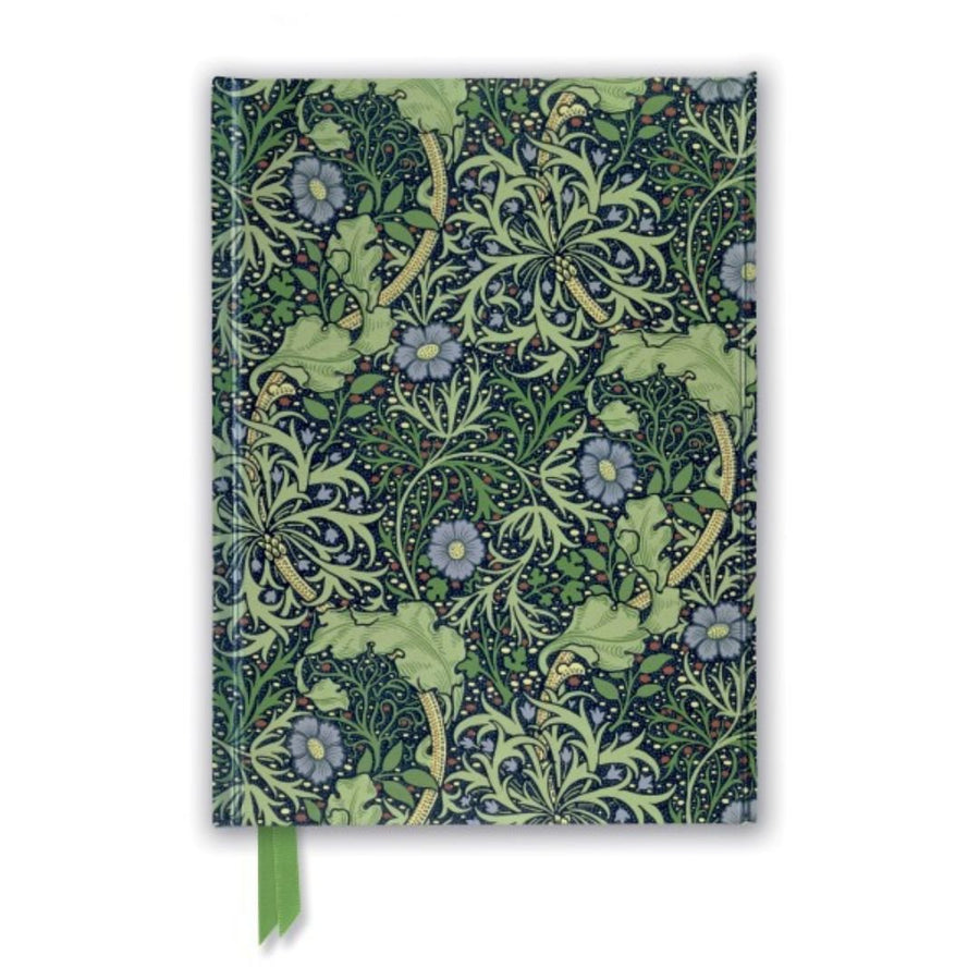 William Morris Seaweed Wallpaper A5 Lined Journal - Flame Tree - Notebooks - Under the Rowan Trees