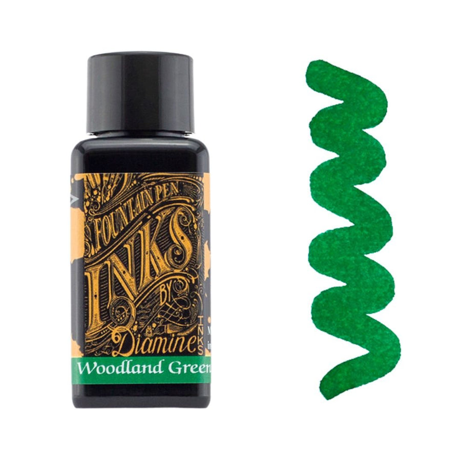 Woodland Green Diamine Fountain Pen Ink 30ml - Diamine - Under the Rowan Trees