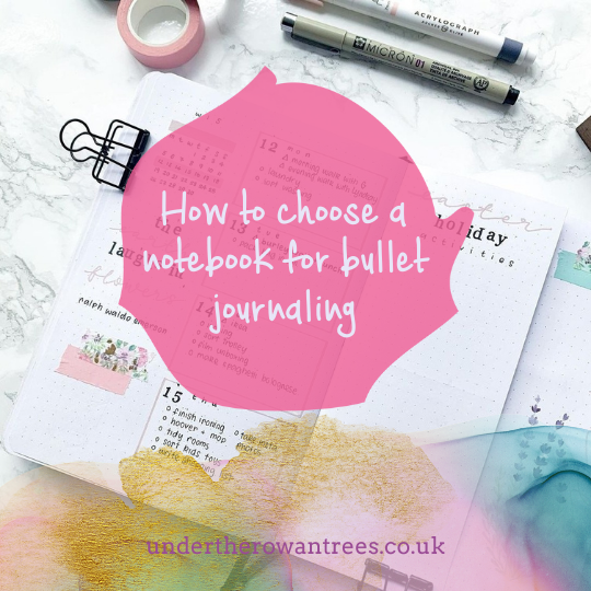 How to choose a notebook for bullet journaling